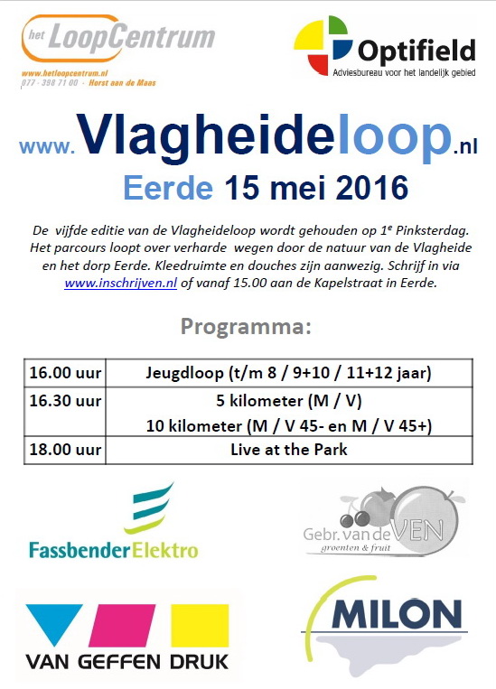 Vlagheideloop flyer