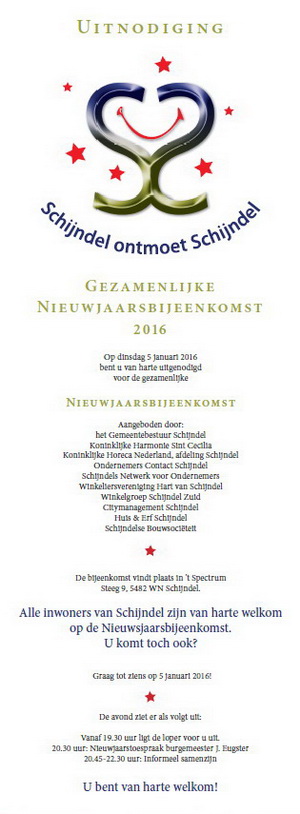 Flyer nieuwjaarsbijeenkomst 2016