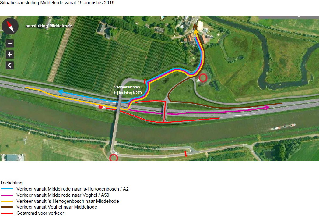 figuur 1 verkeersomleidingen N279 Z Willemsvaart