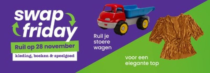 Kom ruilen op Swap Friday