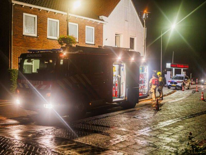 Brandgerucht bij fietsenwinkel