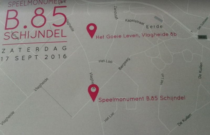 Locatie speelmonument Spitfire