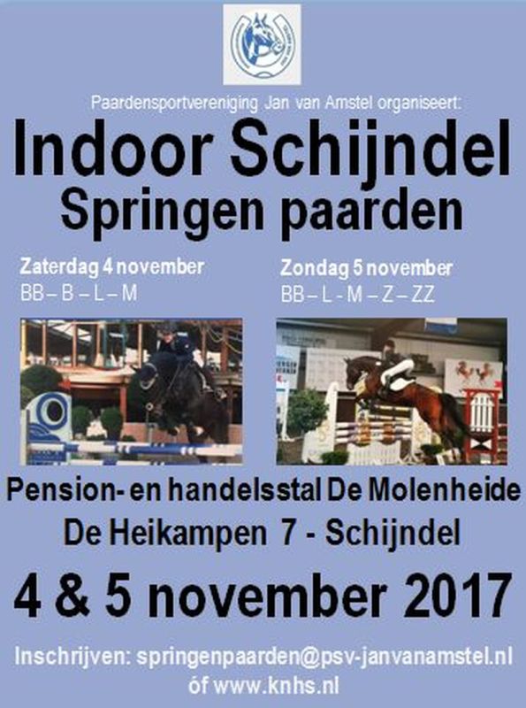 indoor springen paarden