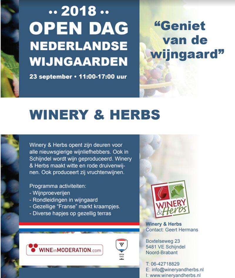 open dag winery en herbs