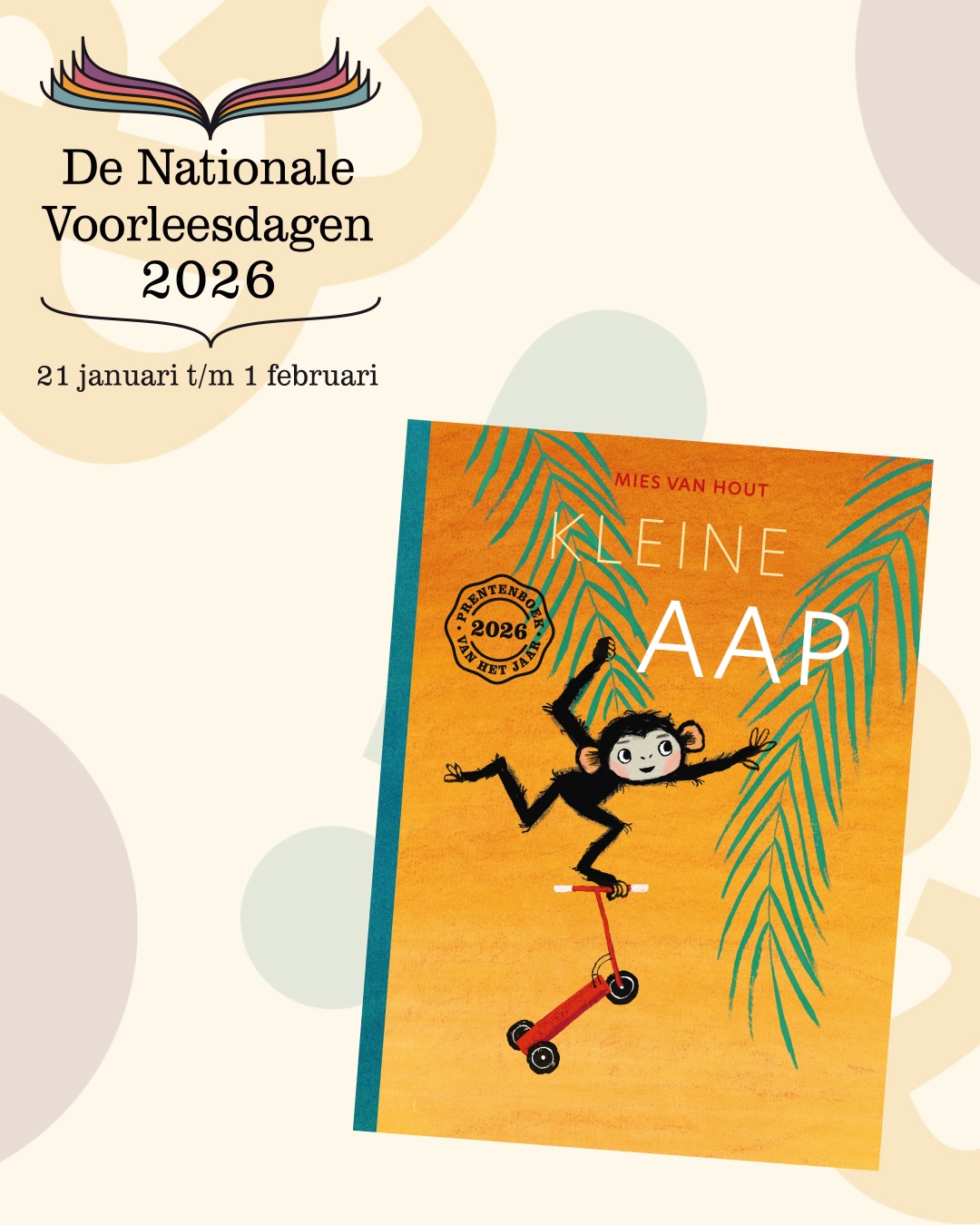 Beeld Nationale Voorleesdagen staand